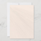 Eenvoudig script Blush Pink and White Wedding Kaart (Achterkant)
