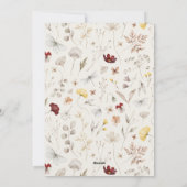 Eenvoudig script Boho Arch Happy Feestdagenkaart (Achterkant)