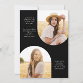 Eenvoudig Script Boho Arch Photo Afstuderen Kaart (Achterkant)