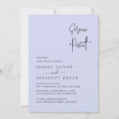 Eenvoudig script bruiloft kaart (Voorkant)