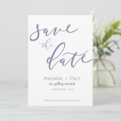 Eenvoudig script bruiloft opslaan Datum Save The Date (Staand voorkant)