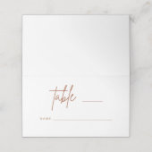 Eenvoudig script bruiloft-plaatskaarttabel Escort  Plaatskaartje (Buitenkant ongevouwen)