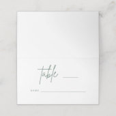 Eenvoudig script bruiloft-plaatskaarttabel Escort  Plaatskaartje (Buitenkant ongevouwen)