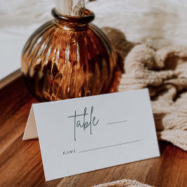 Eenvoudig script bruiloft-plaatskaarttabel Escort  Plaatskaartje