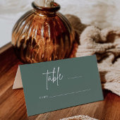 Eenvoudig script bruiloft-plaatskaarttabel Escort  Plaatskaartje