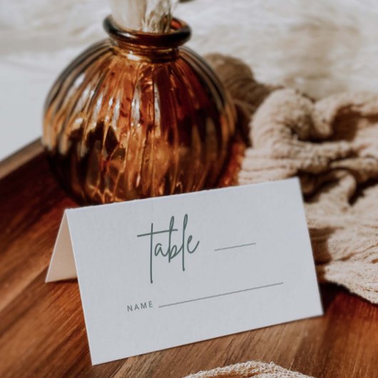 Eenvoudig script bruiloft-plaatskaarttabel Escort  Plaatskaartje