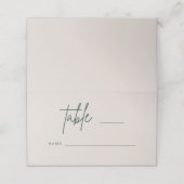 Eenvoudig script bruiloft-plaatskaarttabel Escort  Plaatskaartje (Buitenkant ongevouwen)