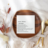 Eenvoudig script: bruiloft servetten