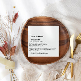 Eenvoudig script: bruiloft servetten