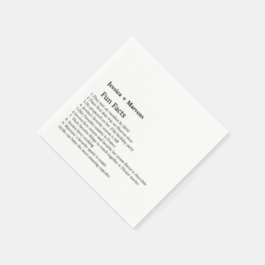 Eenvoudig script: bruiloft servetten (Hoek)