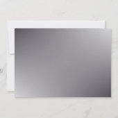 Eenvoudig script - bruiloft zilver Hartelijk dank Kaart (Achterkant)