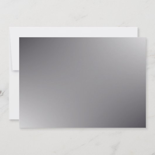 Eenvoudig script - bruiloft zilver Hartelijk dank  Kaart (Achterkant)