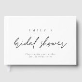 Eenvoudig script bruiloftgastboek in elke kleur gastenboek (Voorkant)