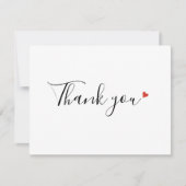 Eenvoudig script Business - Hartelijk dank Bedankkaart (Voorkant)