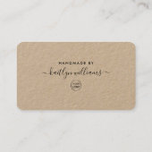 Eenvoudig script Business - Hartelijk dank Klantenkaartje (Achterkant)