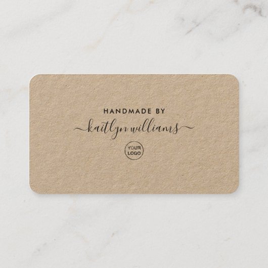 Eenvoudig script Business - Hartelijk dank Klantenkaartje (Achterkant)