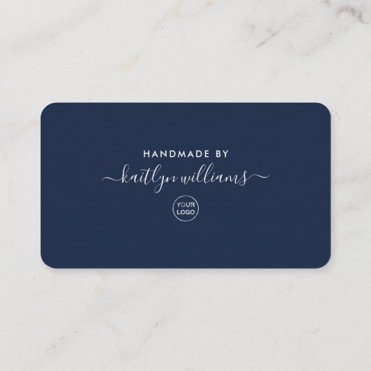 Eenvoudig script Business - Hartelijk dank Klantenkaartje (Achterkant)