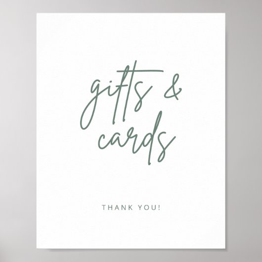 Eenvoudig Script Cadeaubord Huwelijksfeest Decorat Poster (Voorkant)