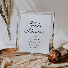 eenvoudig script Cake smaken teken Poster