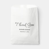 Eenvoudig script Casual Boho Wedding Bedankt Bedankzakje (Voorkant)