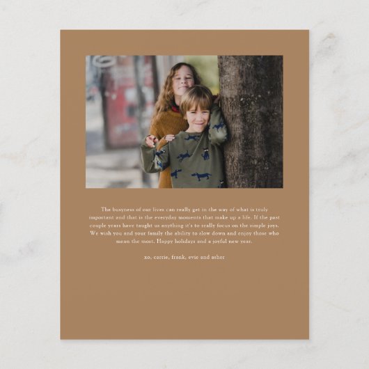 Eenvoudig script Cherish Photo Budget Kerstmis Kaa (Achterkant)