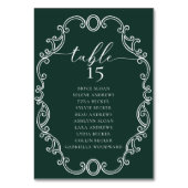 Eenvoudig Script Classic Trouwtafelnummer Kaart (Voorkant)