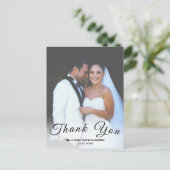 Eenvoudig script CustomFoto Vertical Weddenschap H Briefkaart (Staand voorkant)