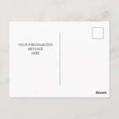 Eenvoudig Script Cute Yellow Heart Bedankt Briefkaart (Achterkant)