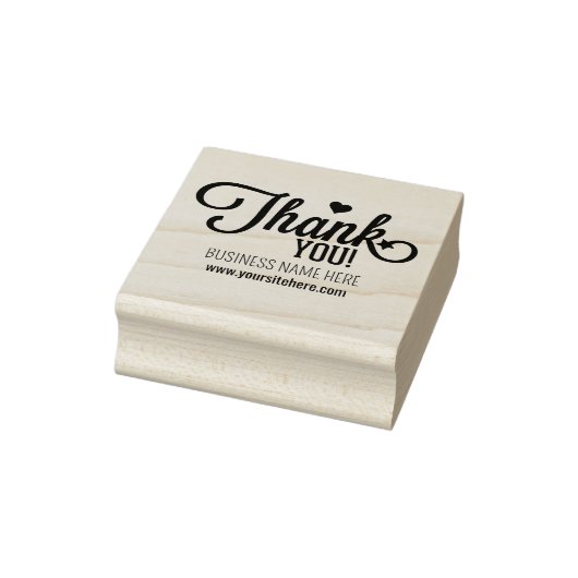 Eenvoudig script dank u, aangepaste business rubberstempel (Stempel)