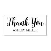 Eenvoudig script Dank u met naam Zelfinktende Stempel (Design)