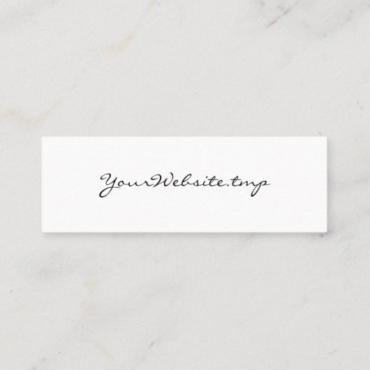 Eenvoudig script Dank u voor uw Order Mini Contactkaartje (Achterkant)