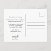 Eenvoudig script dat we hebben verplaatst met Foto Aankondigingskaart (Achterkant)