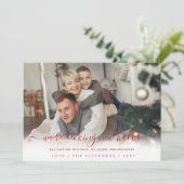 Eenvoudig script dat we nieuwe zalen afdekken feestdagenkaart (Staand voorkant)