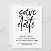 Eenvoudig script De datum opslaan Uitnodiging (Voorkant)