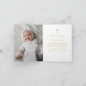 Eenvoudig script doop dank u kaart | elegant (Binnen)