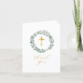 Eenvoudig script doop dank u kaart | elegant