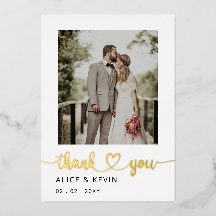 Eenvoudig script Elegant handgeschreven foto Huwel