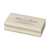 Eenvoudig Script Elegant Weduwadres Rubberstempel (Stempel)