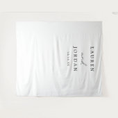 Eenvoudig script Elegante bruiloft achtergrond Wandkleed (Voorkant (horizontaal))