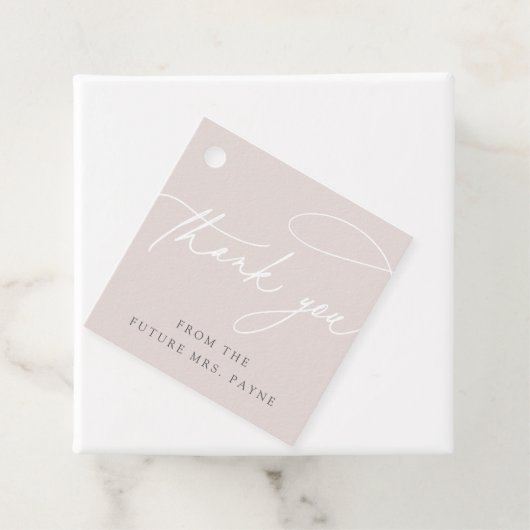 Eenvoudig script | Elegante gepersonaliseerde dank Bedankjes Labels (In situ)