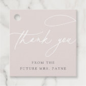 Eenvoudig script | Elegante gepersonaliseerde dank Bedankjes Labels (Voorkant)