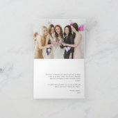 Eenvoudig script | Elegante gepersonaliseerde foto Bedankkaart (Binnen)