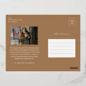 Eenvoudig script elke moment Foto Kerstmis Folie Feestdagen Briefkaart (Achterkant)