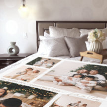 Eenvoudig Script Familie Fotocollage Vakantie