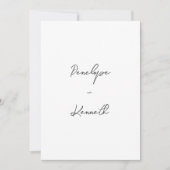 Eenvoudig Script Foto Bruiloft Minimalistisch Wisp Kaart (Voorkant)