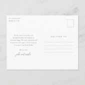 Eenvoudig script foto Collage Baby Hartelijk dank Briefkaart (Achterkant)