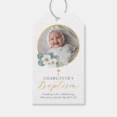 Eenvoudig Script Foto Doopsel Label | Gepersonalis Cadeaulabel (Voorkant)