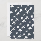 Eenvoudig script foto moderne kerst feestdagenkaart (Achterkant)