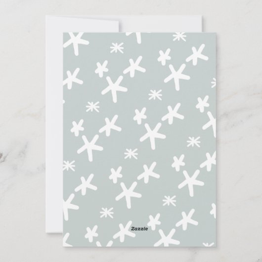 Eenvoudig script foto moderne kerst feestdagenkaart (Achterkant)