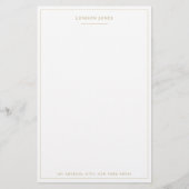 Eenvoudig Script Gepersonaliseerd Briefpapier Blus (Voorkant)